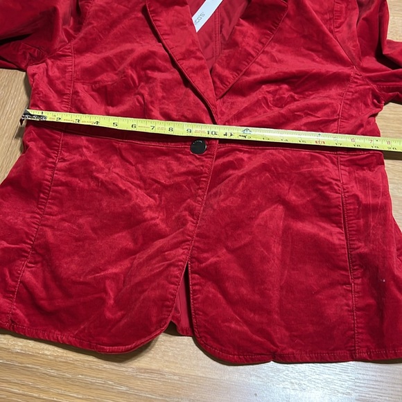 Chico’s Elegant Red velvet Women's Jacket size 2.5 or XL NEW - Picture 12 of 14